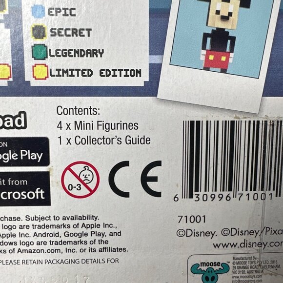 Disney Crossy Road Mini Figurine 4 Pack Series 1 Includes Mystery Figure - Picture 3 of 3